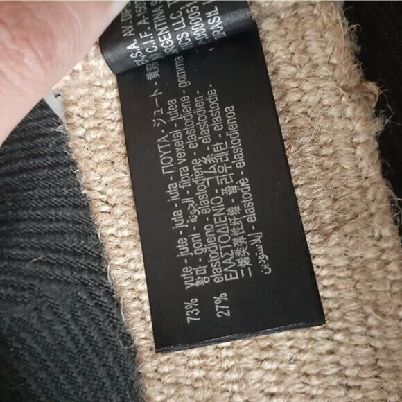 NWT Zara Jute Straw and Resin Belt - Picture 8 of 11